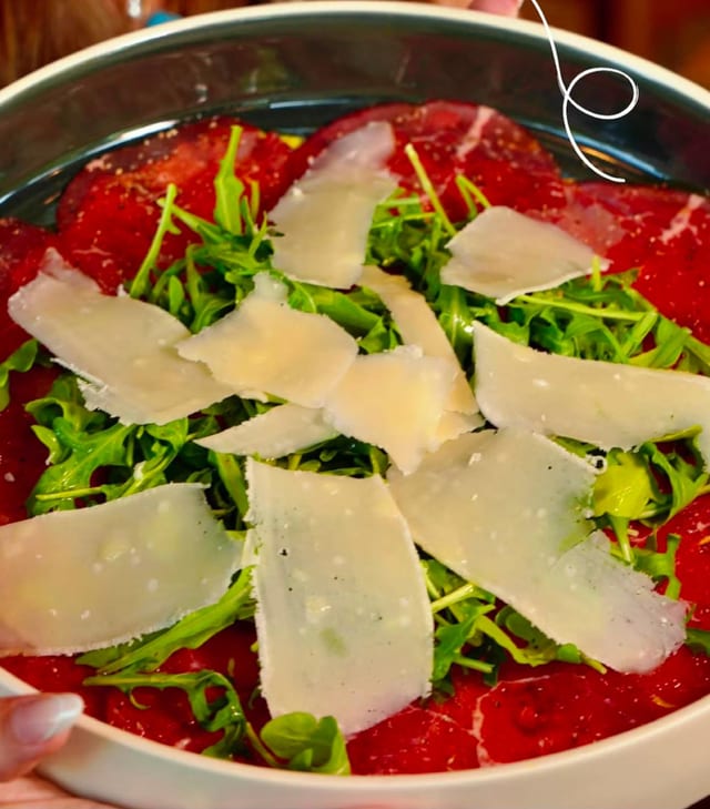 Carpaccio de Lomo Sellado en la Brasa