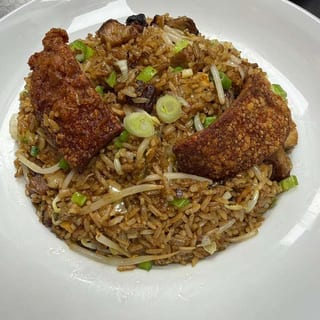 Arroz Chino Venezolano con chicharron